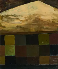 Benedikt Hipp, "Berg", 2006, Öl auf Holz