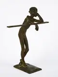 Clemens Pasch, Hennes der Träumer, 1954, Bronze, braun patiniert