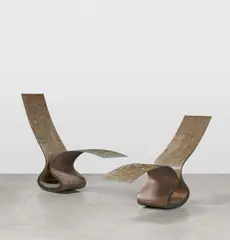 After Spring &amp; Before Summer by Ron Arad, 1992, Bronze, patiniert und poliert, sold Nov 2023