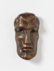 Otto Freundlich, Männliche Maske, 1911 (Entwurf), Bronze, hellbraun patiniert