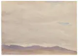 Landschaft unter weitem Himmel by Friedrich Albin Koko-Micoletzky, Aquarell auf Papier, sold Jan 2024