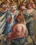 Paul Kleinschmidt, Frauenbad, 1926, Öl auf Leinwand