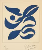 Georges Braque, Choucas (Aus: Si je mourais là-bas), 1962, Farbholzschnitt auf Bütten
