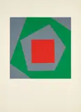 Johannes Itten, Komposition 3f, 1961, Farbserigrafie auf BFK RIVES (Wasserzeichen)