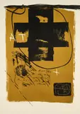 Art 6 '75 by Antoni Tàpies, 1975, Farblithografie auf BFK RIVES (Wasserzeichen), sold Nov 2023