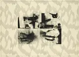 Sigmar Polke, Hände (Die Vermittlung zwischen dem Oberen und dem Unteren), 1973, Farboffset auf dünnem Velin mit Elefantenhaut-Muster