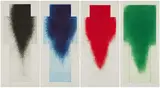 Arnulf Rainer, Großes Kreuz I-IV, Kaltnadelradierung auf Velin