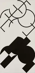 Jan Kubíček, "Geteilte Formen, zwei Dimensionen", 1988/1995, Acryl auf Leinwand