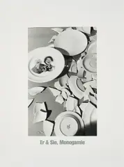 Anna & Bernhard Blume, Er &amp; Sie, Monogamie, 1988, Gelatinesilberabzug und Serigrafie