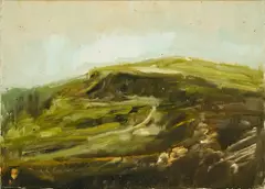 Thomas Kohl, "Kuppe", 1991, Öl auf Leinwand