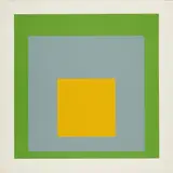 SP VIII (Aus: SP) by Josef Albers, 1967, Farbserigrafie auf Karton, sold Nov 2023