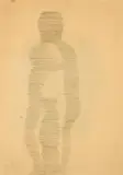 Franz Erhard Walther, Ohne Titel, Grafit auf Zeichenblockpapier