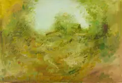 Thomas Kohl, "Jardin", 1994, Öl auf Leinwand