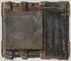 Gerd Baukhage, "Versperrung", 1974, Öl auf Leinwand