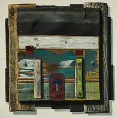 Gerd Baukhage, Versperrung, 1973, Öl auf Leinwand
