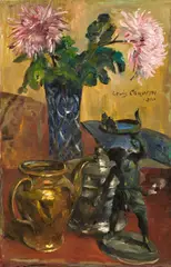 Stillleben Metall by Lovis Corinth, 1910, Öl auf Leinwand, sold Nov 2023