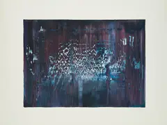 Gerhard Richter, Abstraktes Bild, 1990, Farboffset auf leichtem Karton
