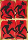 Helge Leiberg, Ohne Titel, 1997, Mischtechnik auf Leinwand