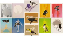 Mel Ramos, Boxed Suite. Leta and the Swan (11-teilig), 1969, Farblithografie auf Arches (Wasserzeichen)