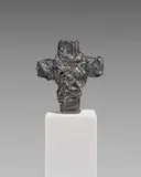 Günther Uecker, Nagelkreuz dunkel, 2017, Bronze, schwarz patiniert