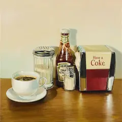 Luigi Rocca, "Breakfast ready", 2010, Acryl auf Leinwand
