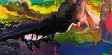 Gerhard Richter, Flow (P16), 2016, Diasec auf Aluminiumplatte
