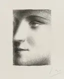 Visage by Pablo Picasso, 1928, Lithografie auf Japan, sold Nov 2023