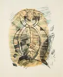 Max Ernst, Hibou-Arlequin, 1955, Farblithografie auf RIVES (Wasserzeichen)