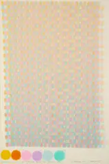 Peter Reichenberger, "3er Rhythmus linear", 1982, Öl auf Karton