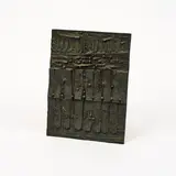 Karl-Heinz Droste, Ohne Titel, Bronze, braun patiniert. Mit eingegossener Aufhängung