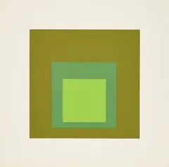 Josef Albers, Tuscany, 1966, Farbserigrafie auf leichtem Karton