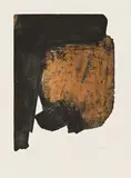 Pierre Soulages, Eau-forte XIV, 1961, Farbaquatintaradierung auf ARCHES (Wasserzeichen)