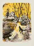 Daniel Richter, Waldhunde, 2006, Farblithografie auf Velin