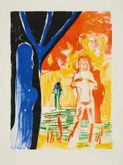 Daniel Richter, Susa, 2006, Farblithografie auf Velin