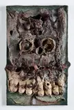 Bernard Schultze, "Ork", 1959, Mischtechnik (Öl über Draht, Pappe und Gips) auf Leinwand