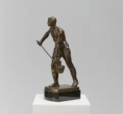 Gerhard Janensch, Eisengießer, Bronze, braun patiniert
