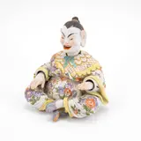 Kleine Wackelpagode by Meissen, Nach 1934, Porzellan, farbig und gold dekoriert, sold Nov 2023