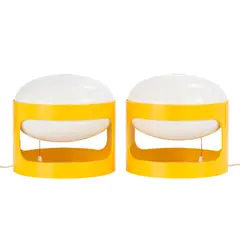 Joe Colombo, PAIR OF 'KD28' TABLE LAMPS FOR KARTELL