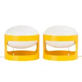 Joe Colombo, PAIR OF 'KD28' TABLE LAMPS FOR KARTELL
