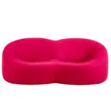 'PUMPKIN' TWO SEAT SOFA FOR LIGNE ROSET by Pierre Paulin, Organic bucket style seats in magenta wool textile upholstery, sold Mar 2026