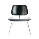 Charles and Ray Eames, 'LCM' CHAIR FOR HERMAN MILLER, Moulded black plywood seat and back on chromed steel frame. Rubber shock mounts with plastic feet glides. Stickered to underside