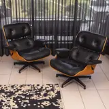 LOUNGE CHAIR AND OTTOMAN FOR HERMAN MILLER by Charles and Ray Eames, sold Nov 2025