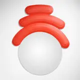 Josh Sperling, Friend (red), 2019, fiberglass mirror