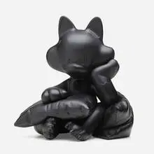 TIDE, Nite Nite (black), 2022, bronze and automobile paint