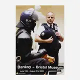 Banksy, Banksy vs. Bristol Museum exhibition poster, 2009, offset lithograph in colors