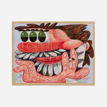 Robert Pokorny, Spaced, 2020, crayon on paper