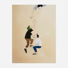 Yusuke Hanai, Get Together and We Could Go Higher, 2021, giclée print