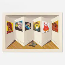 Joseph Somers, Endangered Species, acrylic on wood construction