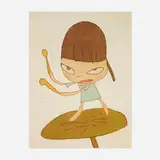 Yoshitomo Nara, Marching on a Butterbur Leaf