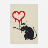 Love Rat by Banksy, 2004, screenprint in colors, sold Sep 2023